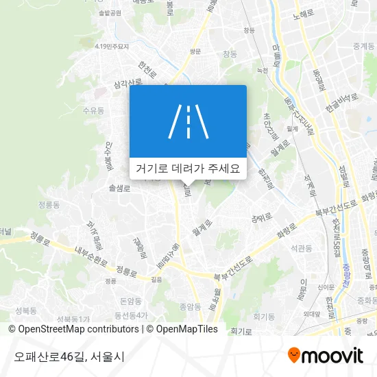 오패산로46길 지도