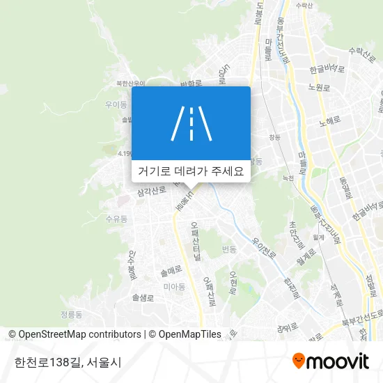 한천로138길 지도