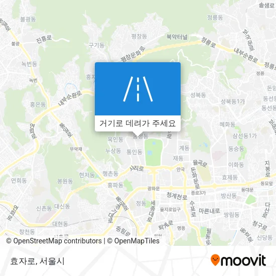 효자로 지도