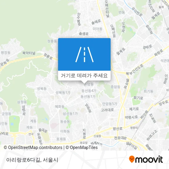 아리랑로6다길 지도
