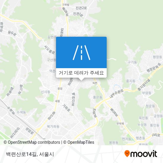백련산로14길 지도