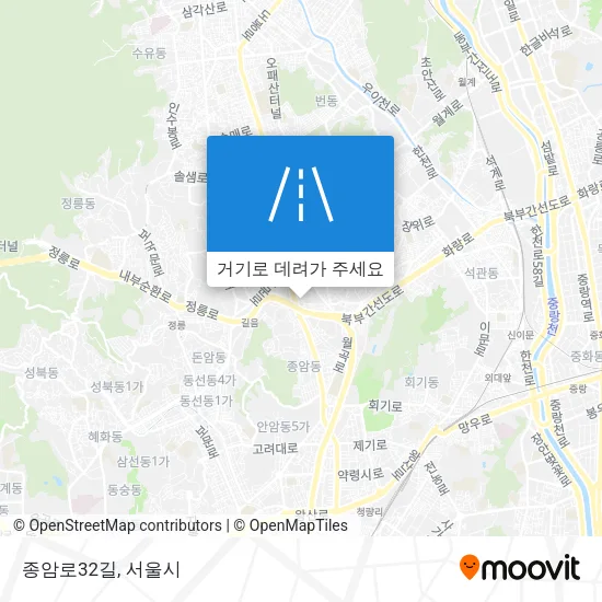종암로32길 지도