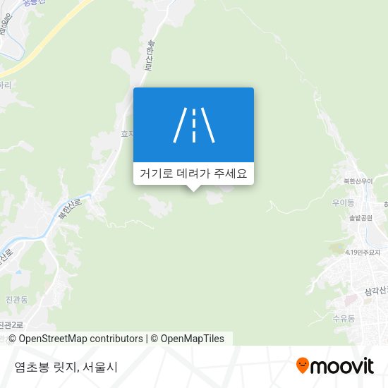 염초봉 릿지 지도