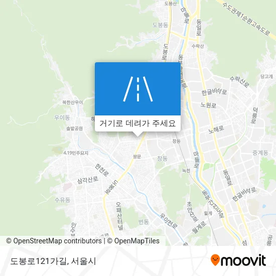 도봉로121가길 지도