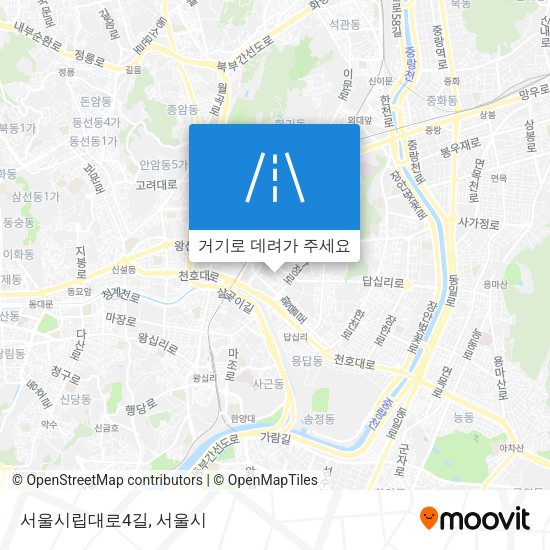 서울시립대로4길 지도