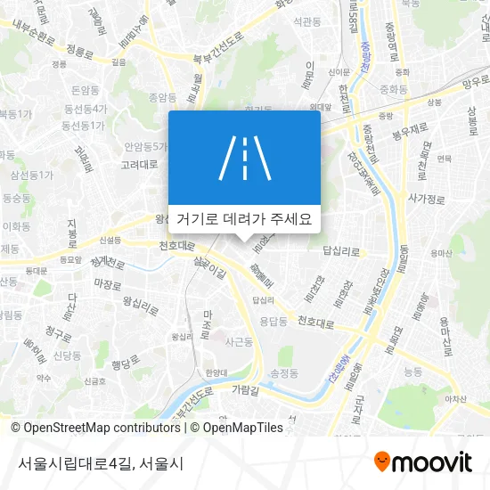 서울시립대로4길 지도