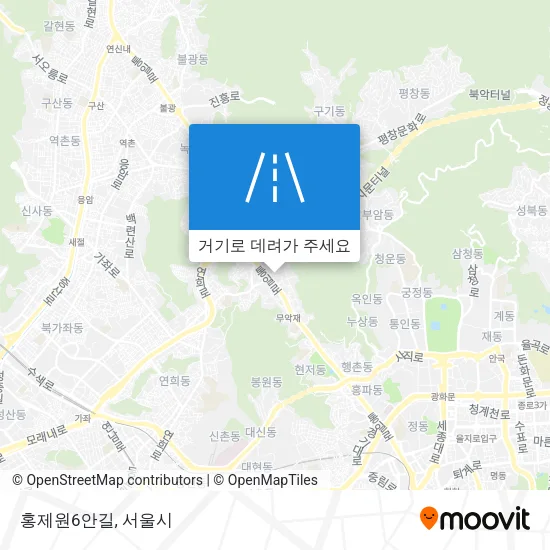 홍제원6안길 지도