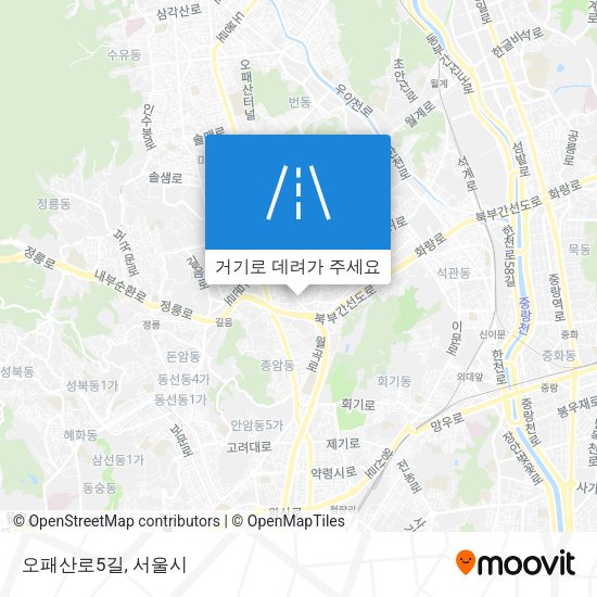 오패산로5길 지도