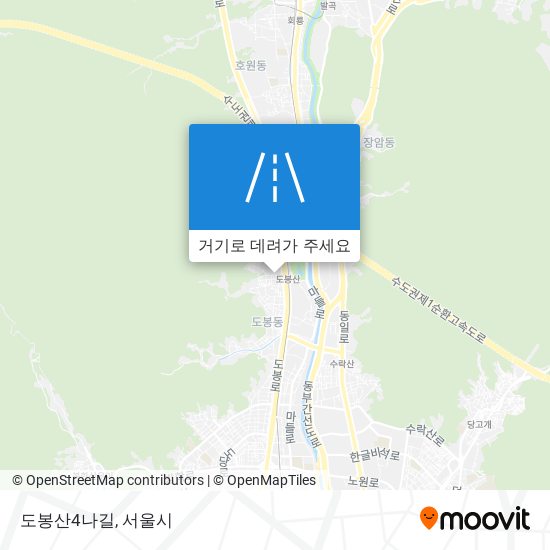 도봉산4나길 지도