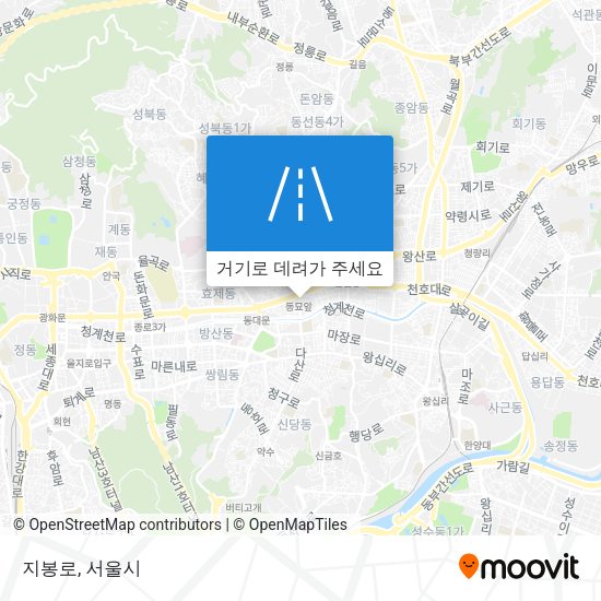 지봉로 지도
