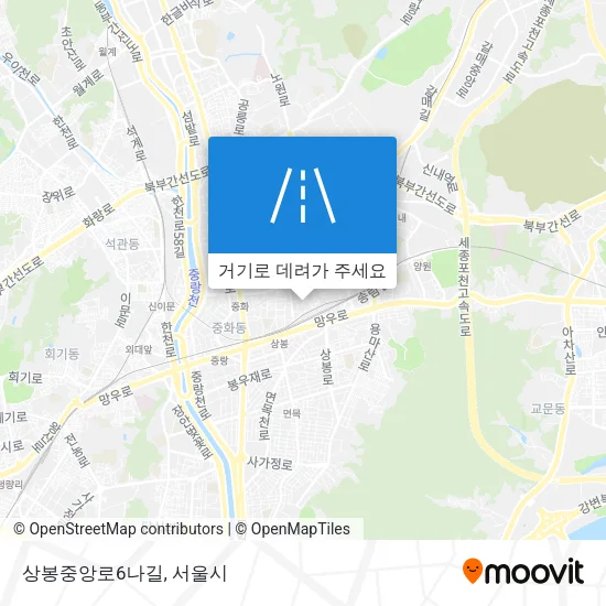 상봉중앙로6나길 지도