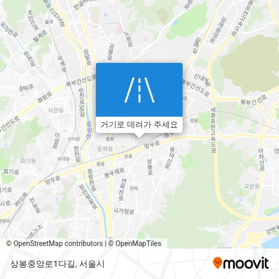 상봉중앙로1다길 지도