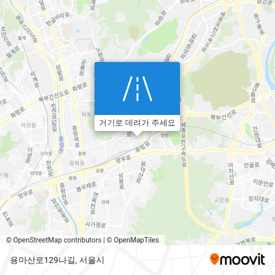 용마산로129나길 지도