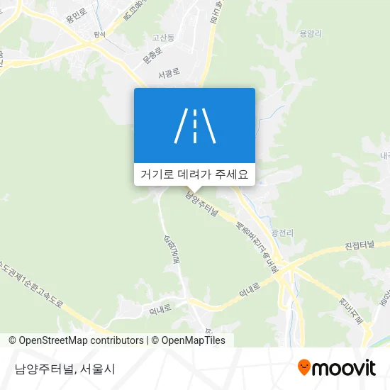 남양주터널 지도