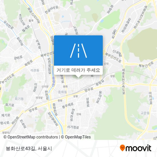 봉화산로43길 지도
