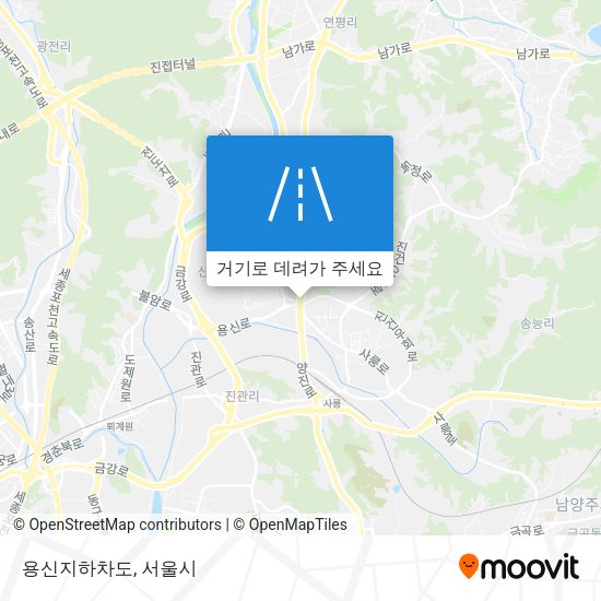 용신지하차도 지도