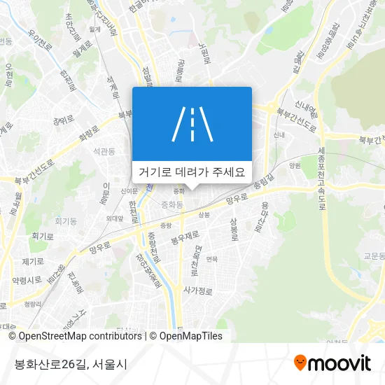 봉화산로26길 지도