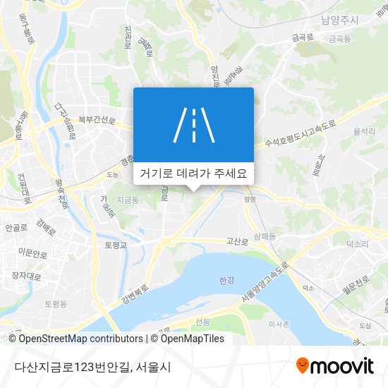 다산지금로123번안길 지도