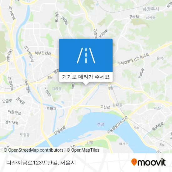 다산지금로123번안길 지도