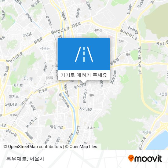 봉우재로 지도