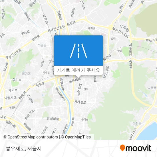 봉우재로 지도