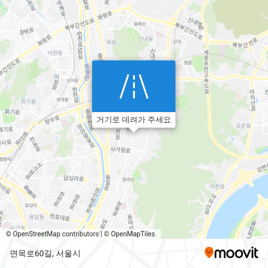 면목로60길 지도