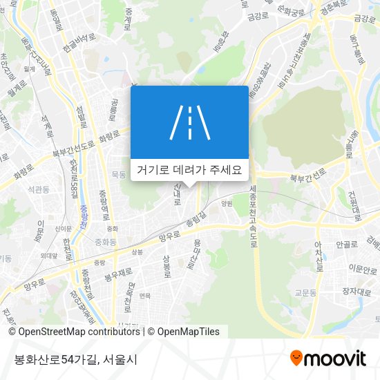 봉화산로54가길 지도