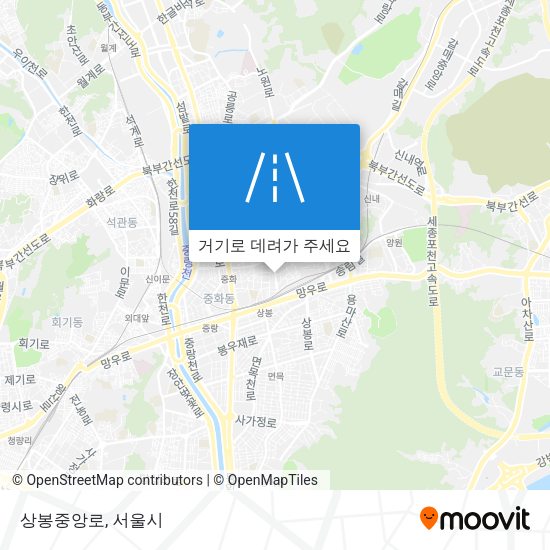 상봉중앙로 지도