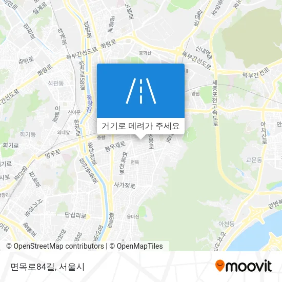 면목로84길 지도