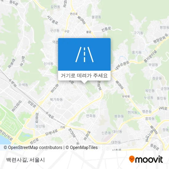 백련사길 지도