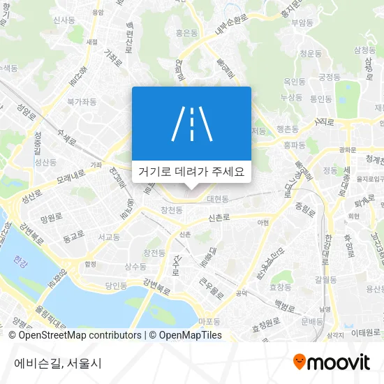 에비슨길 지도