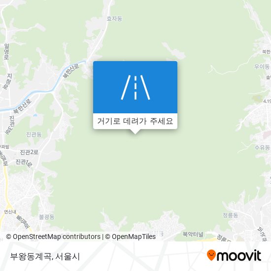부왕동계곡 지도