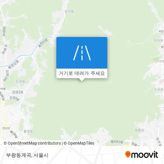 부왕동계곡 지도
