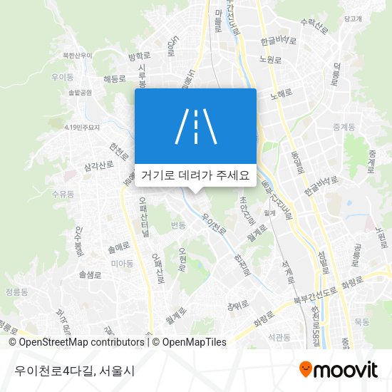 우이천로4다길 지도