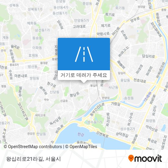 왕십리로21라길 지도