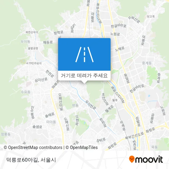 덕릉로60아길 지도