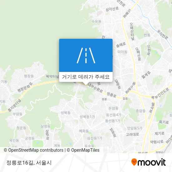 정릉로16길 지도