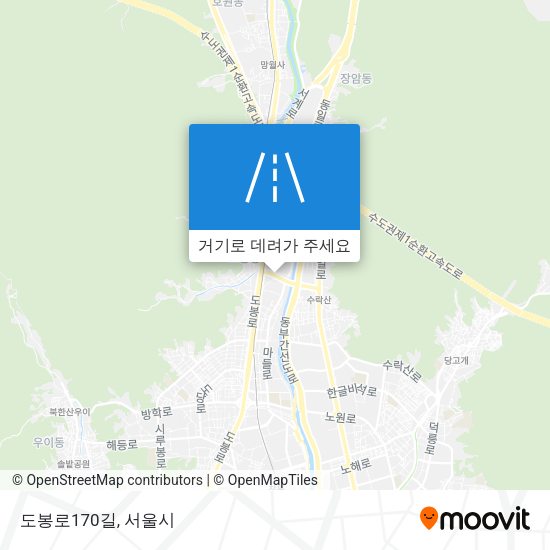 도봉로170길 지도