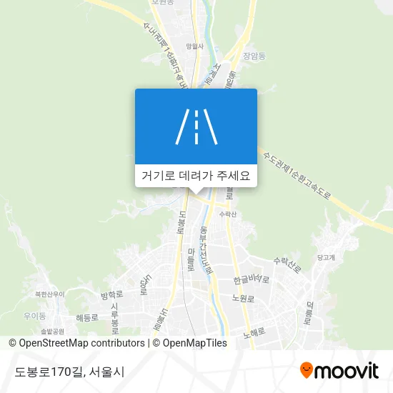 도봉로170길 지도