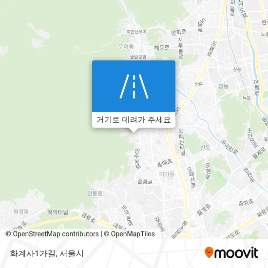 화계사1가길 지도