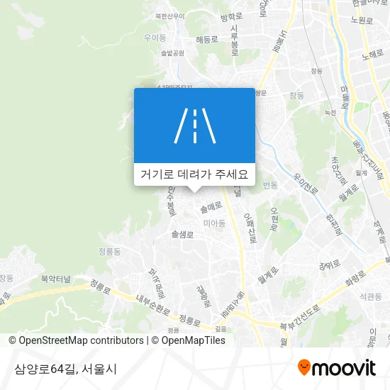 삼양로64길 지도