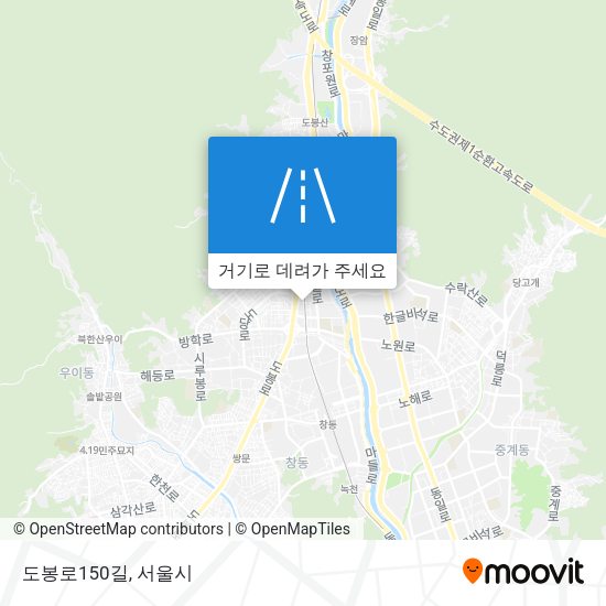도봉로150길 지도
