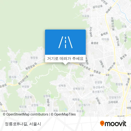 정릉로8나길 지도