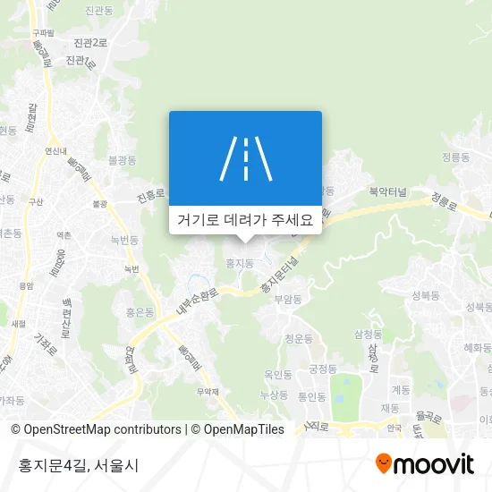 홍지문4길 지도