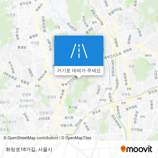 화랑로18가길 지도