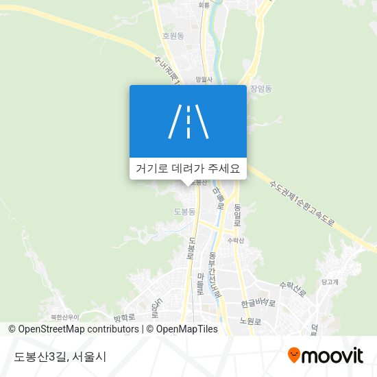 도봉산3길 지도