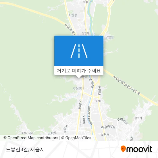 도봉산3길 지도