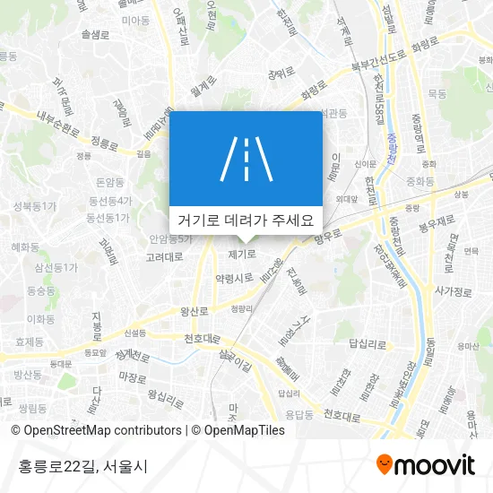 홍릉로22길 지도