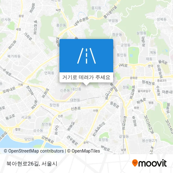 북아현로26길 지도
