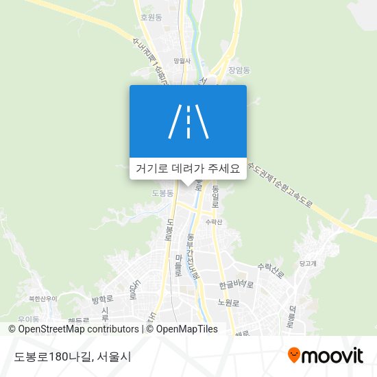 도봉로180나길 지도